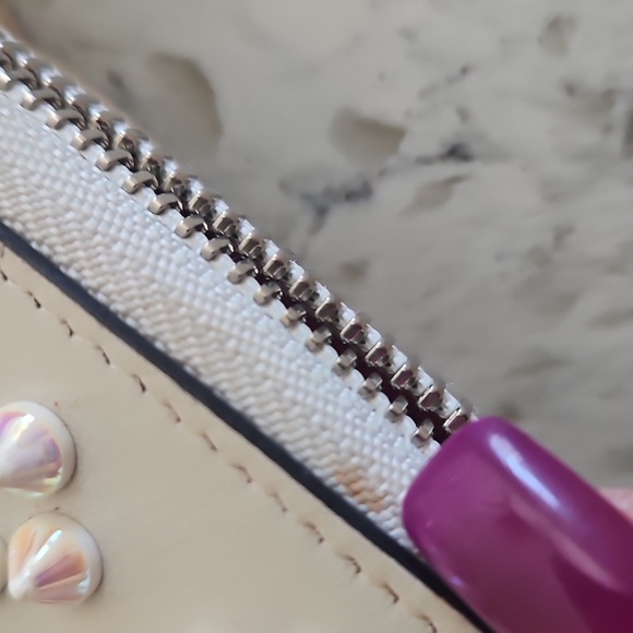 Christian Louboutin Panettone Gray Embellished Long Wallet Full Inclusion - Picture 12 of 14